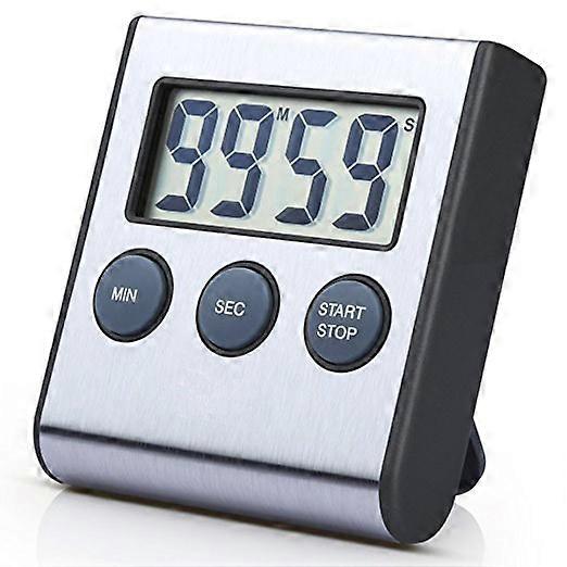 Kitchen timer with large LCD display, digital kitchen timer for