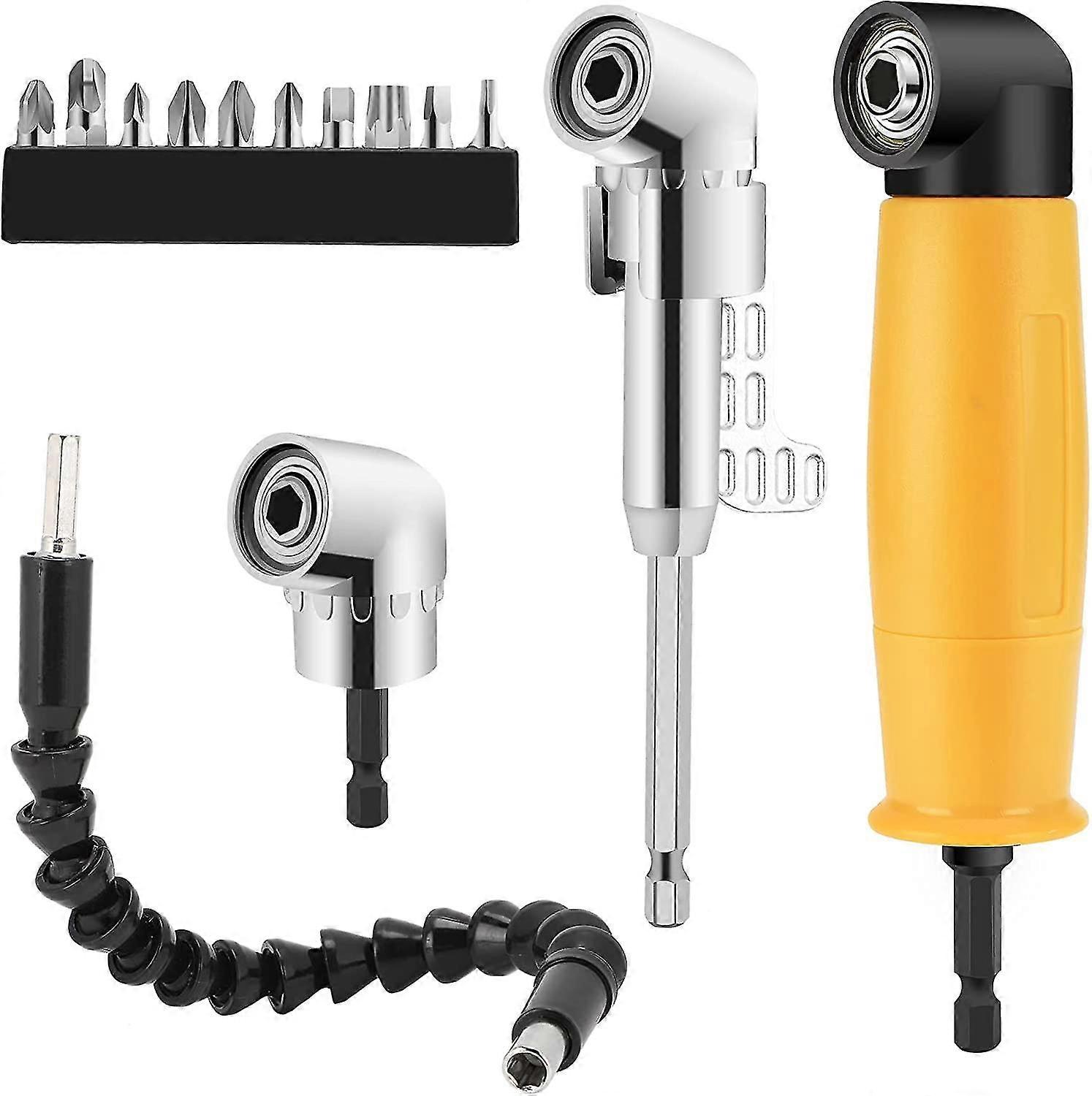 Right Angle Drill Attachment Kit Flexible Drill Extension Right Angle Drill Adapter