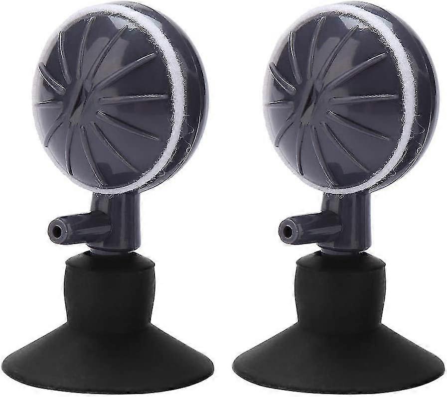 2 Pack Air Stone Discs With Suction Cup Bubble Air Stone Diffuser Rotary Adjustable Oxygen