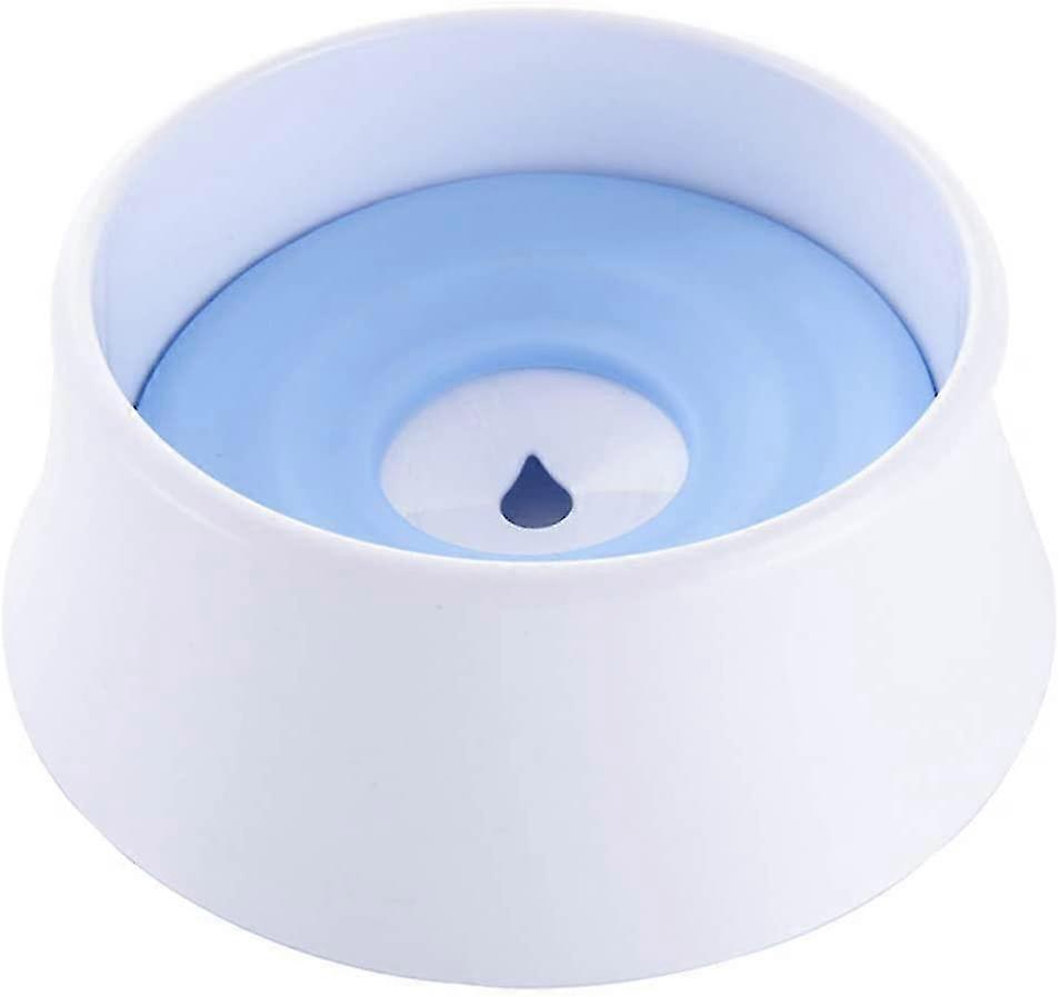 Floating Pet Bowl, Slow Water Dispenser, Anti-overflow, Large Capacity, Blue