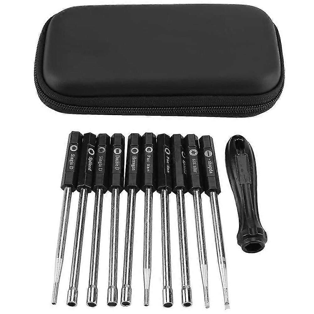 10 PCS Carburetor Adjustment Set Screwdriver Card Tool Splined Pacman Double D Type