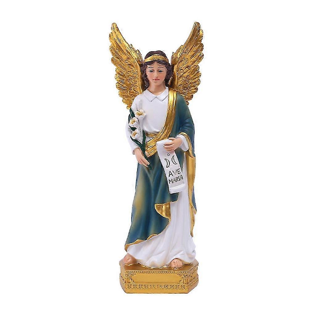 Christian Angel Figurine Resin Decorative Holy Statue Art Ornament Crafts