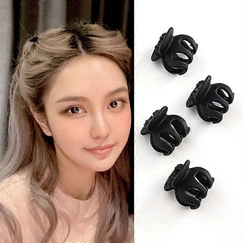 24 Stück Mini-Haarklammern Aus Kunststoff, Schwarz – Kleine Krallenclips Für Mädchen & Frauen