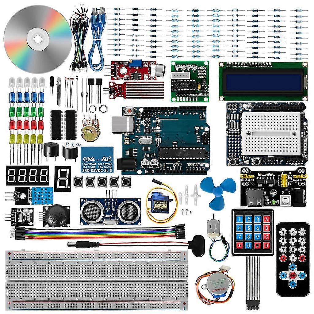 Super Starter Kit For Set R3 Breadboard With Detailed Tutorial Programming