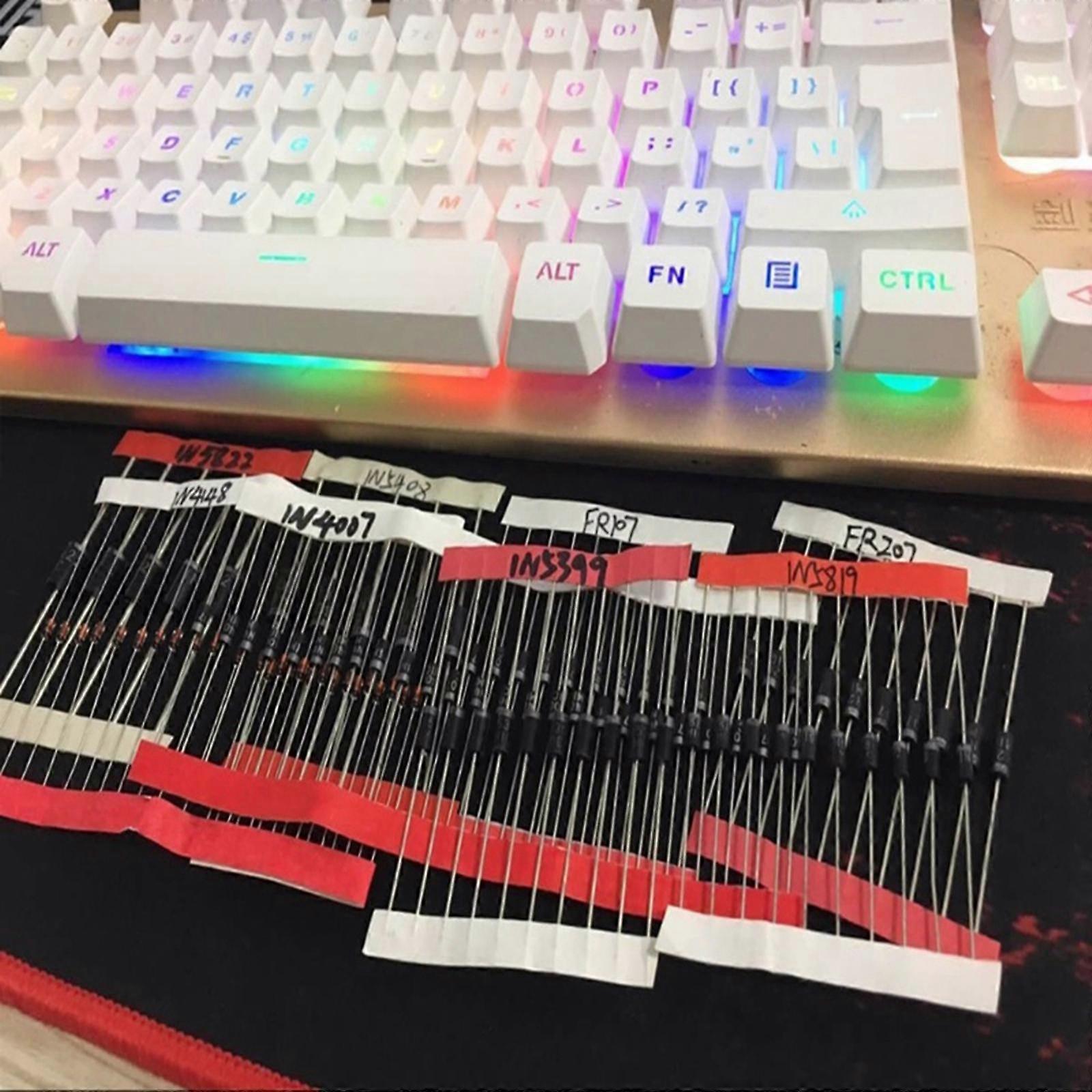 100x Diode Assorted Kit Assortment Set Easy And Convenient to Use