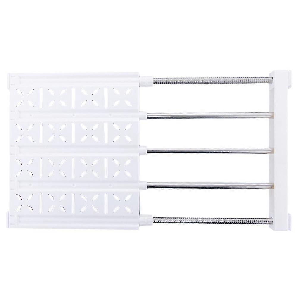 クローゼットのための棚仕切りとセパレータープラスチック鋼チューブ棚クローゼット服オーガナイザー食器棚ワードローブホーム用の調整可能な収納ラック棚