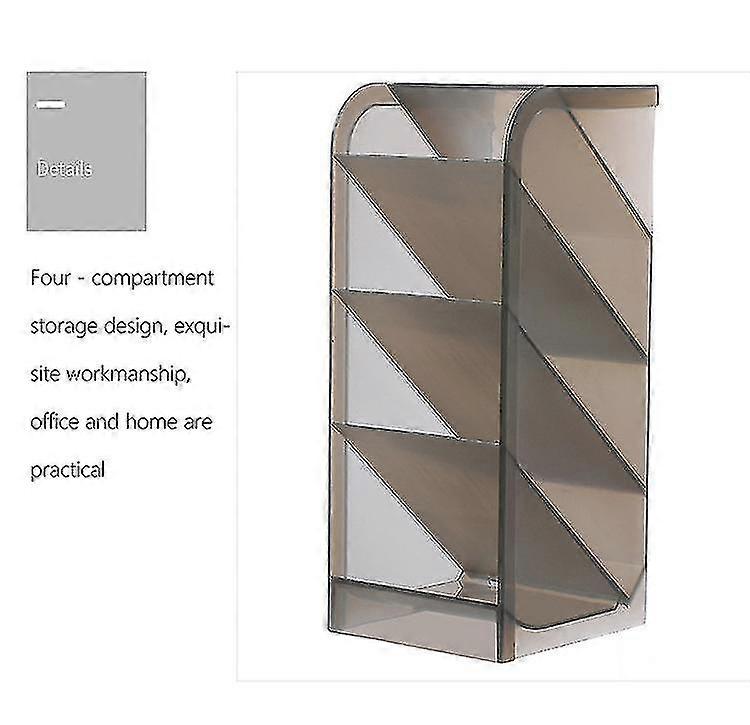 クリエイティブ透明斜めインサートペンホルダー学生デスクトップペンバケット収納ボックス文房具オーガナイザーオフィスペンホルダー