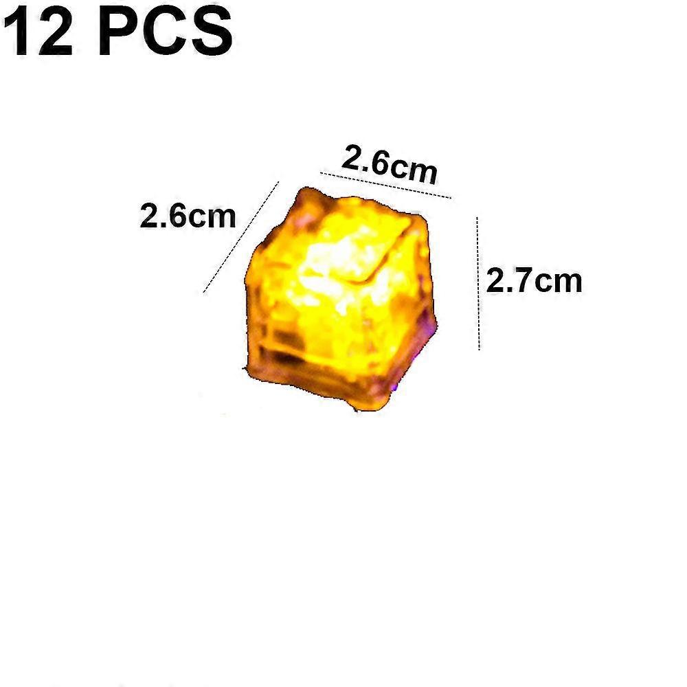 Multi Color Light-up Led Ice Cubes With Changing Lights | For Bulk Party Party Supplies