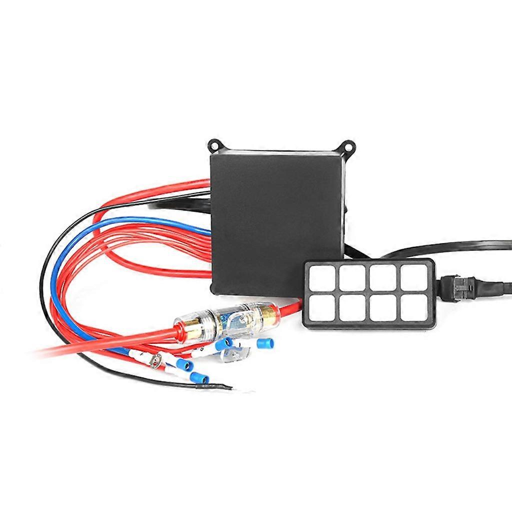 Professional Universal Electronic Circuit Control Box 8 Gang Automatic Dimmable On-Off Toggle Switch Panel for Car Truck