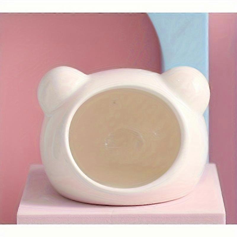 Ceramic Hamster Hideaway - Cozy Summer Cooling House For Small Pets, Ideal For Squirrels & Hamsters