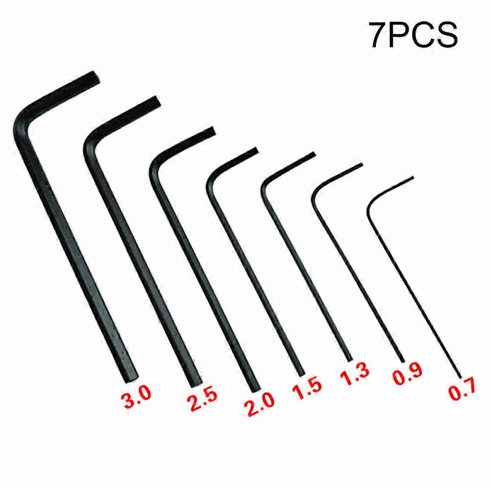 0.7/0.9/1.3/1.5/2/2.5/3mm Micro Hex Wrench Home Maintenance 7pcs/Set Hexagon