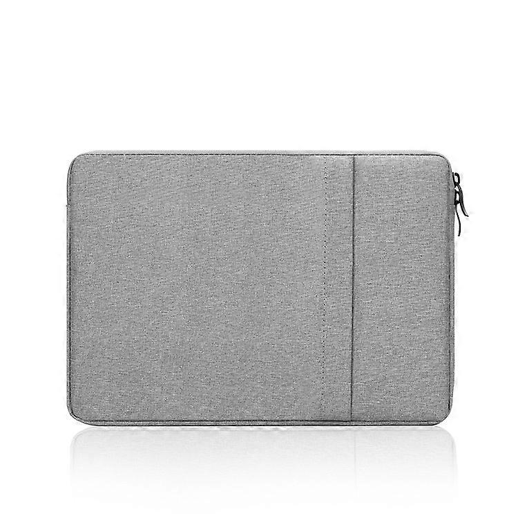 Laptop Sleeve with Pocket Polyester Vertical Case Gray