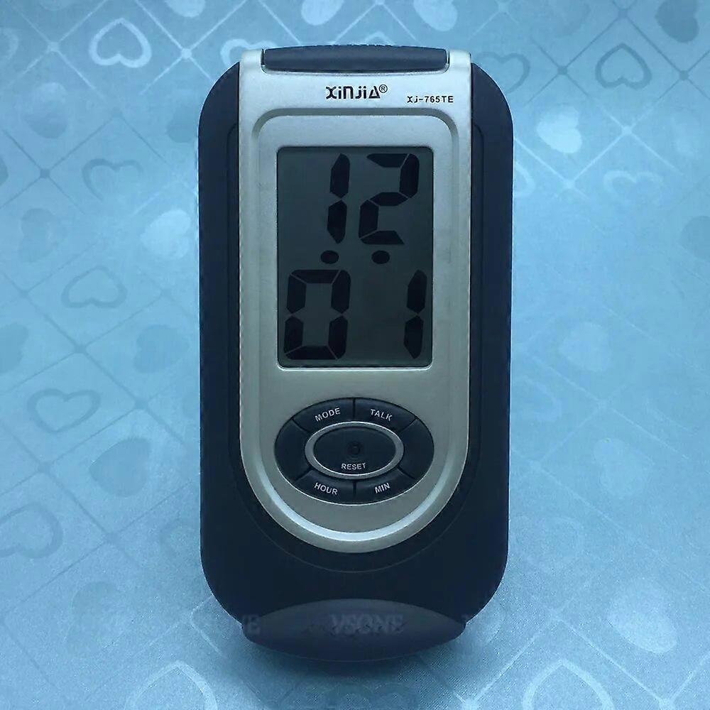 English Talking LCD Digital Alarm Clock for Blind or Low Visionwatch