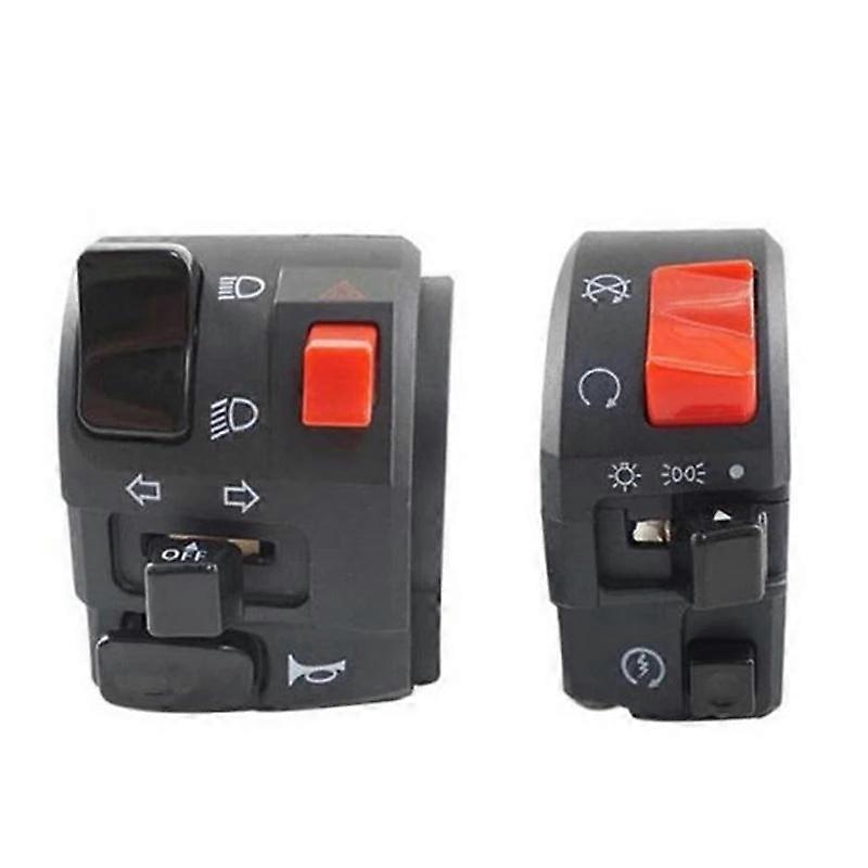 7/8" 22mm Motorcycle Switches Motorbike Horn Button Turn Signal Electric Fog Lamp Light Start Handlebar Controller Switch