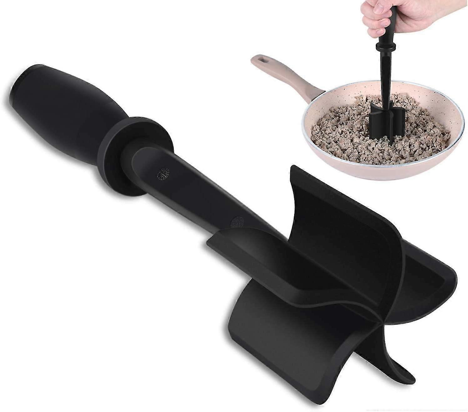 C Meat Chopper, Functal Ant Nylon Hamburr Chopper, Non Stick Blends And Ma Nylon Ground Meat Chopper Utensil, Mix Choppe