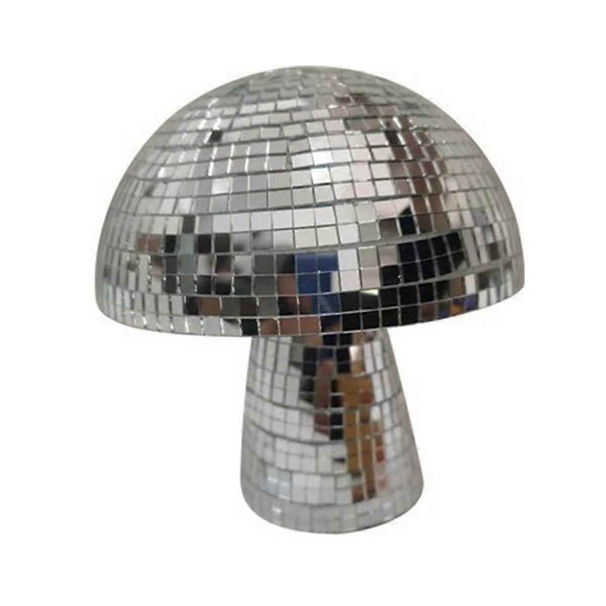 6in Kształt grzyba Dyskoteka Lustrzana kula Dekoracja sypialni Estetyczna retro odblaskowa Sparkle Mushroom Party Home Decor