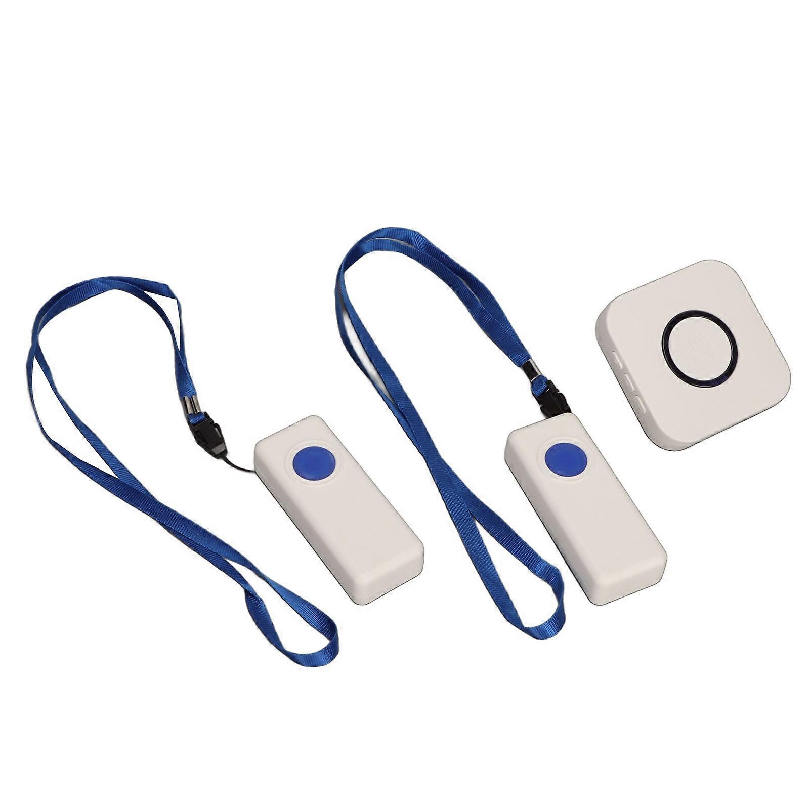 Monitoring Call Button With Wireless 4 Level Volume for Elderly Adjustment Smart Senior System 100240V EU Plug