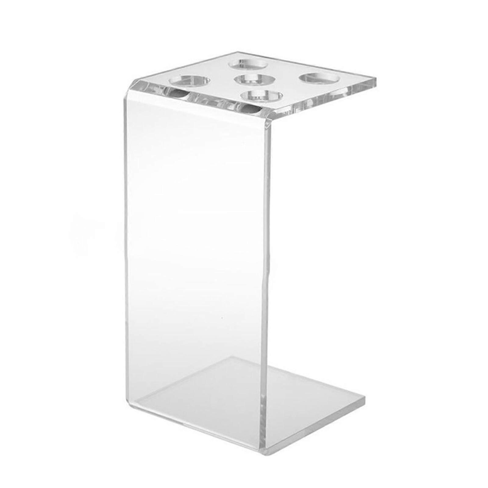 Scissors Holder Transparent 5 Holes Visible Vertical Drop-resistant Storage Acrylic Desktop Scissors Stand Barber Shop Kaesi