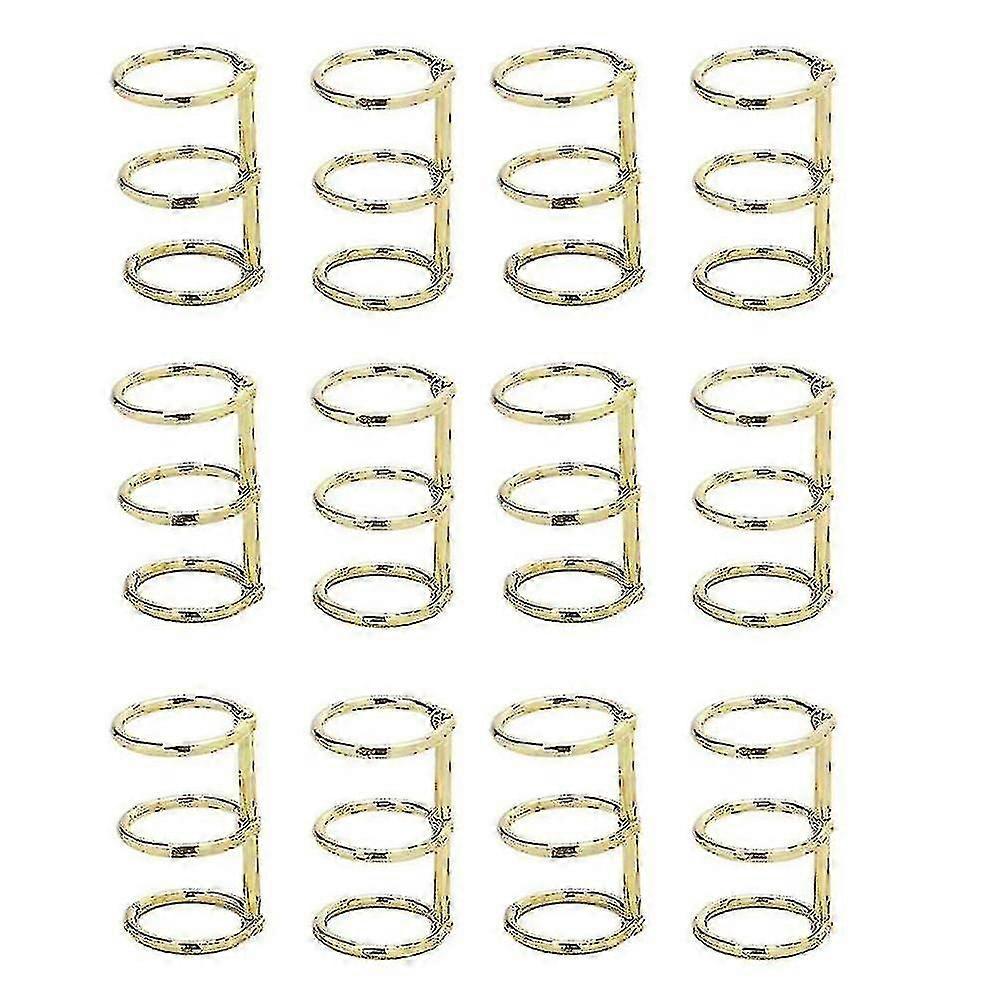 12 件 3 环书环叶子活页夹办公室书环按扣分裂铰链 20mm 内径书