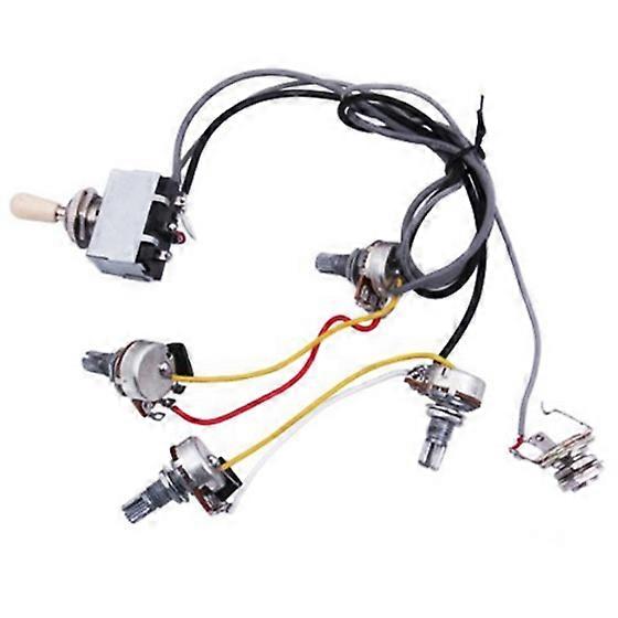 Gitarrkablage förberedd 2 volymer 2 toner 4-500k potensiometer för LP-gitarr