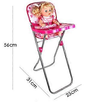Doll kinderstoel voor speelgoed babypop, speelgoed kinderstoel 56 * 23cm, doen alsof speelgoed meubelaccessoires (pop niet inbegrepen)