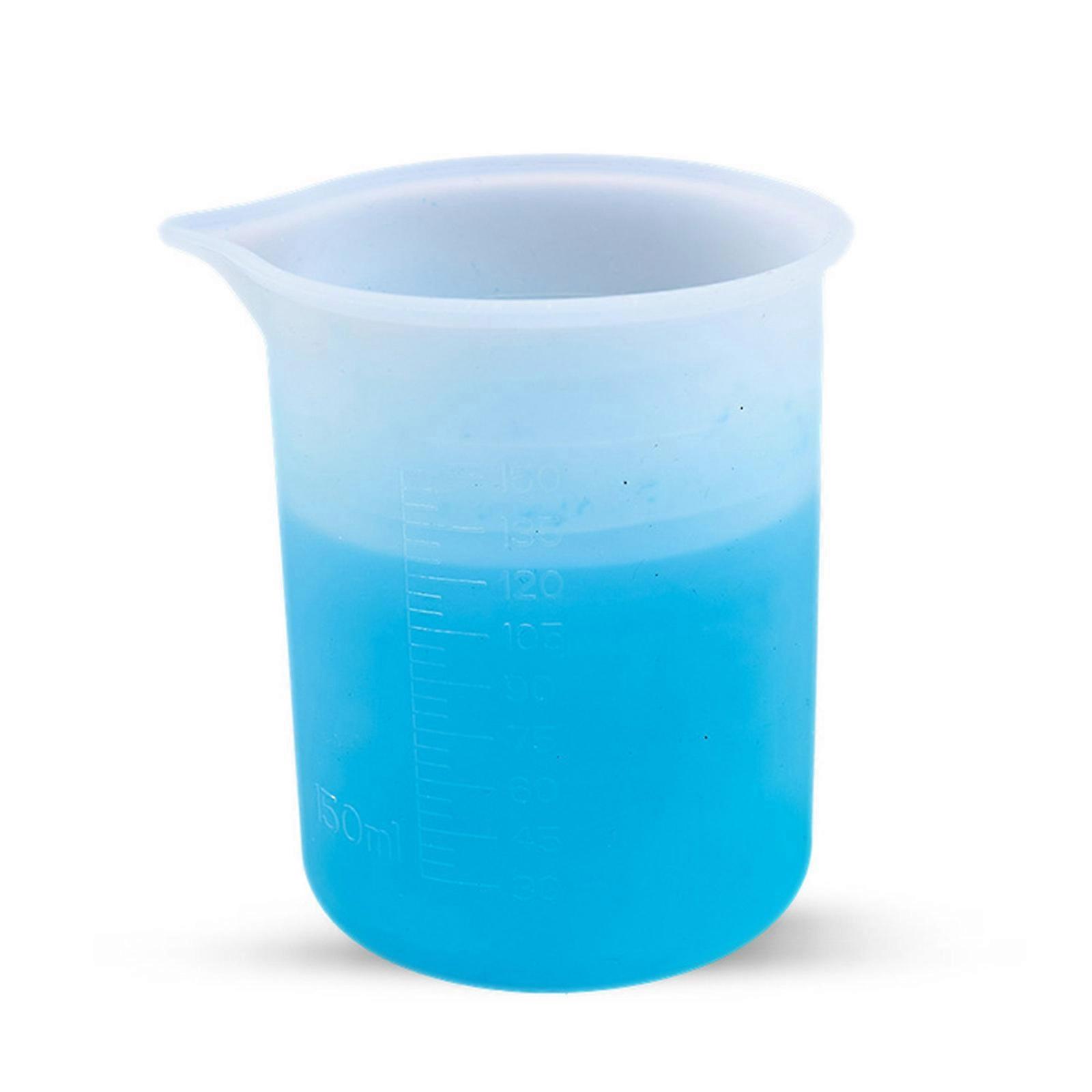 Acrylic Paint Pouring Cup Making Silicone Flexible Mesauring Cup Clear Mixing