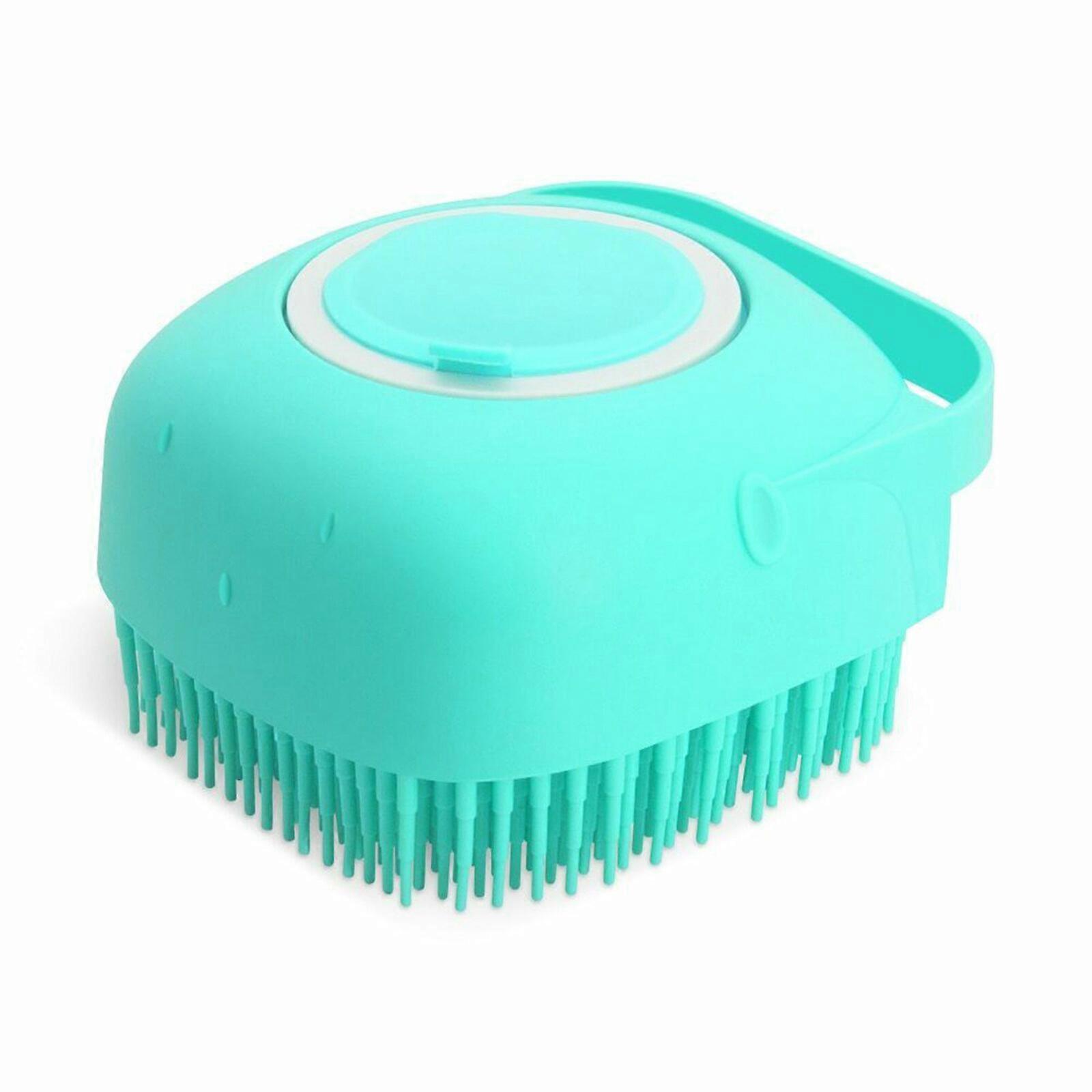 Fast Delivery Dog Bath Brush,Dog Scrubber Best Pet Bathing Tool for Dogs, Dog Wash Scrub Soft Silicone Dog Grooming Brush Bristles with Loop Handle Gi
