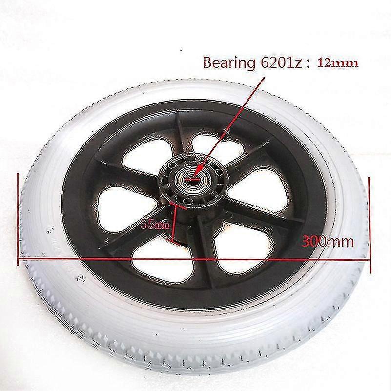 12 אינץ 'גלגל כיסא גלגלים 12 1 / 2x2 1 / 4 pu צמיגים ניפוח גלגל חינם גלגל ידני כיסא גלגלים אחורי באיכות גבוהה