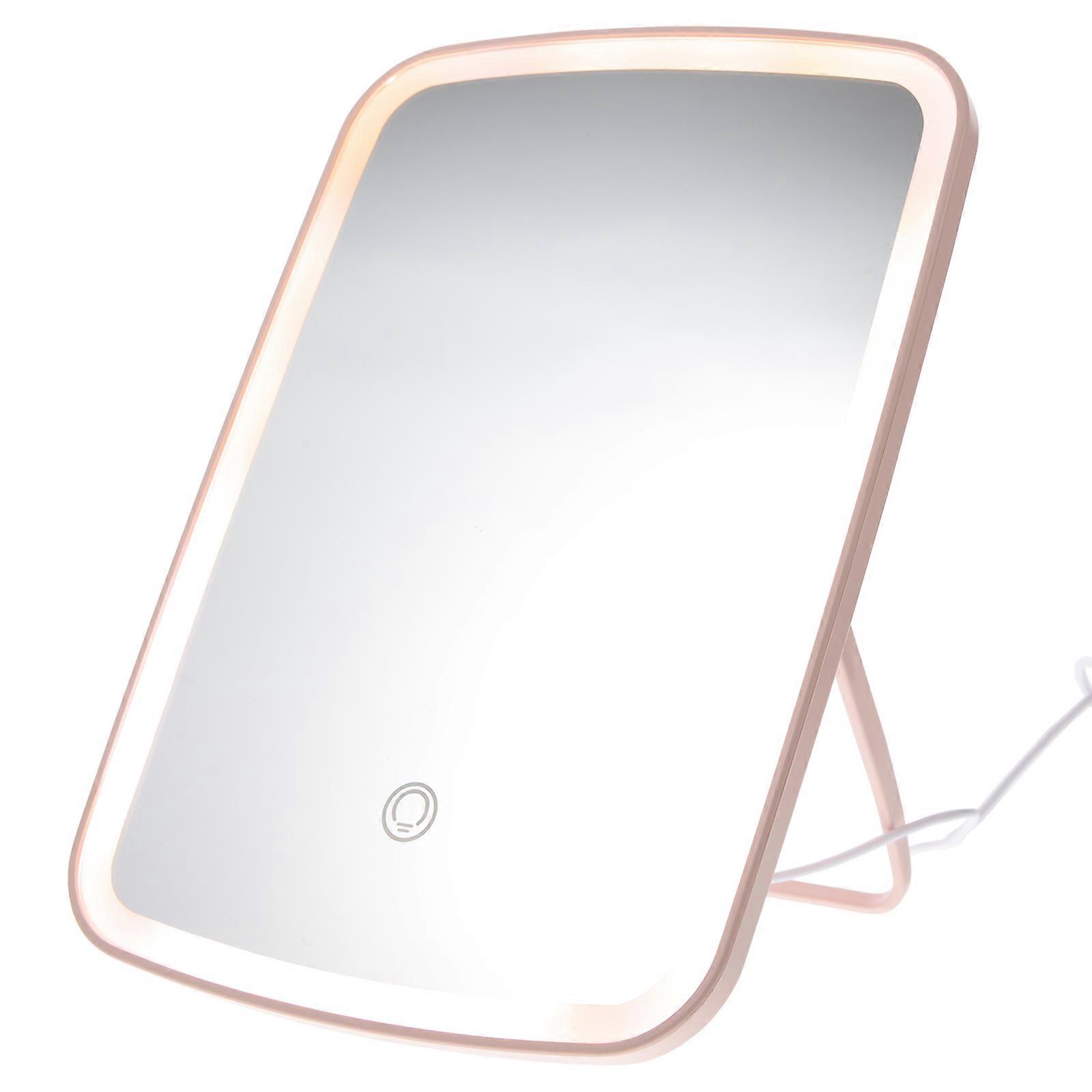 Folding LED Makeup Mirror Adjustable Light Mirror Women Dimmable Vanity Mirror