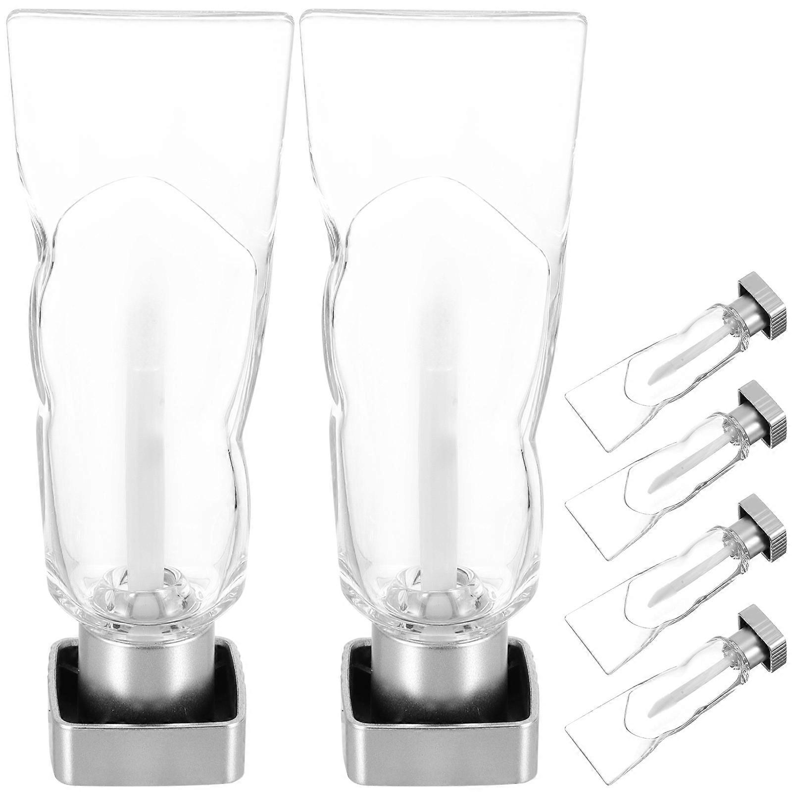 6pcs Lip Gloss Tubes Plastic Lip Gloss Containers Mini Refillable Lip Gloss Tubes 4ml