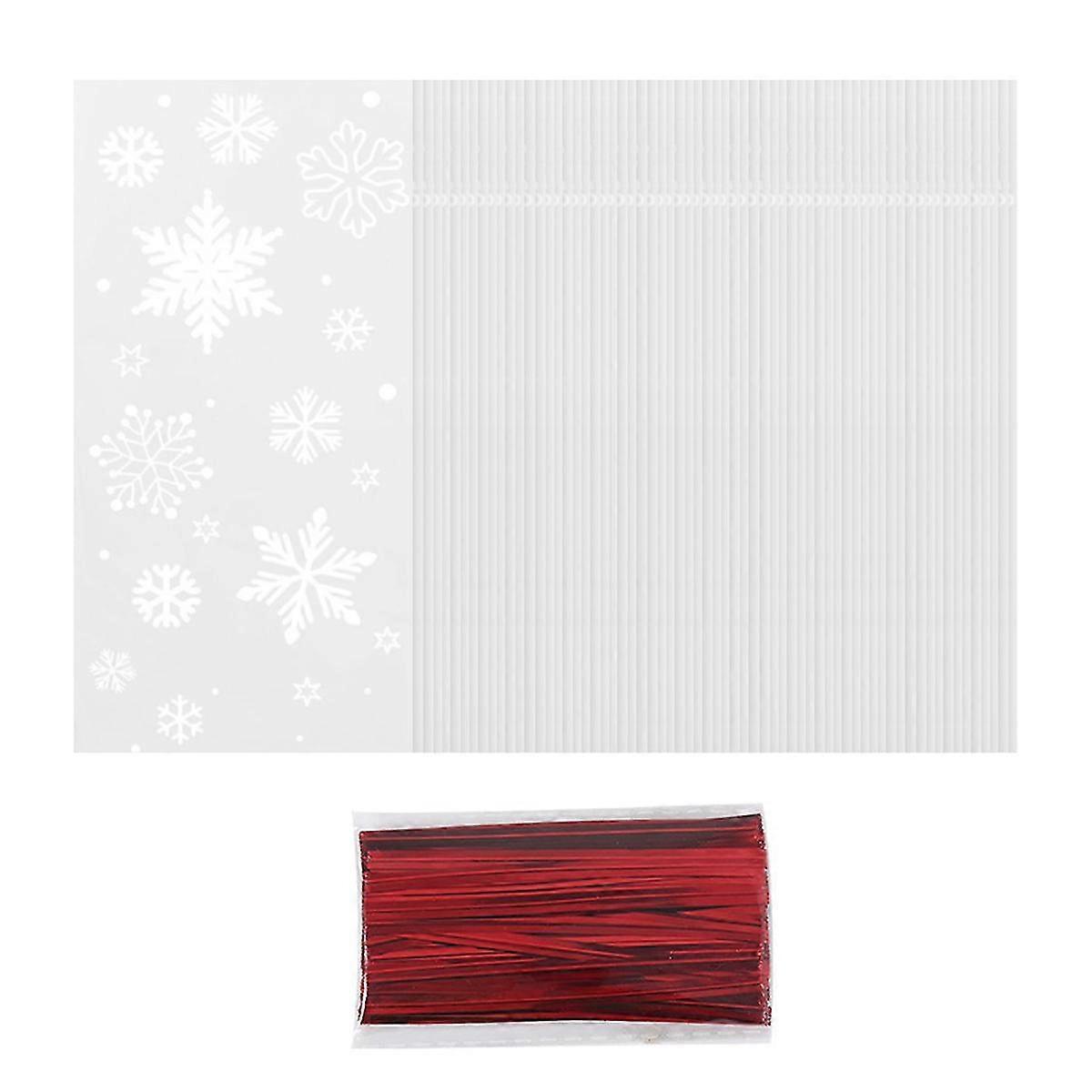 100pcs F Pack Bag Biscuit Pack Tie Pocket