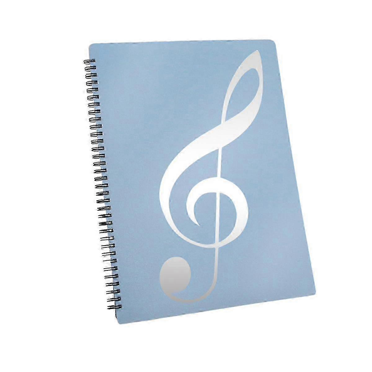 Sheet Music Folder, 60 Pages Capacity, Sheet Music Binder/holder,fits Letter Size A4, Writable & DeBlueSilver Edition
