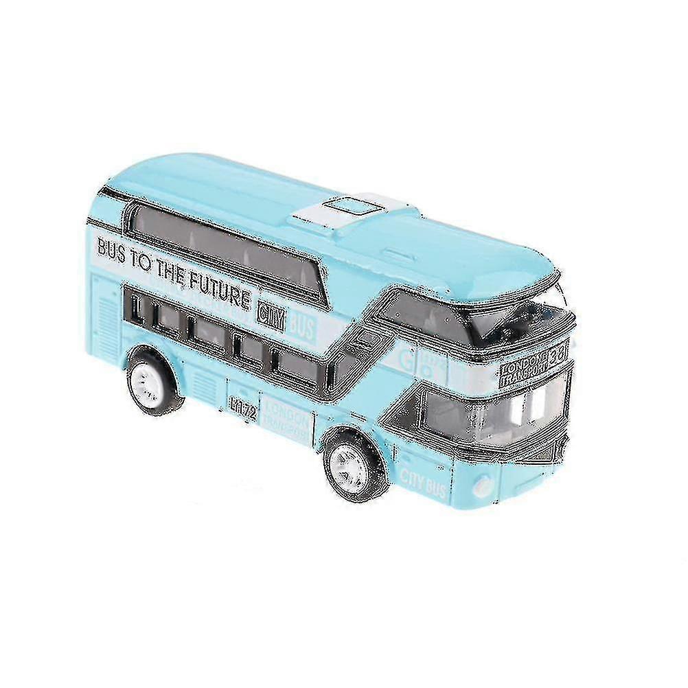 Kid Metal Diecast Cars Toys Pull Back 1:43 Double Decker London Bus Toy Gift Yuanxi From Suguomei tao
