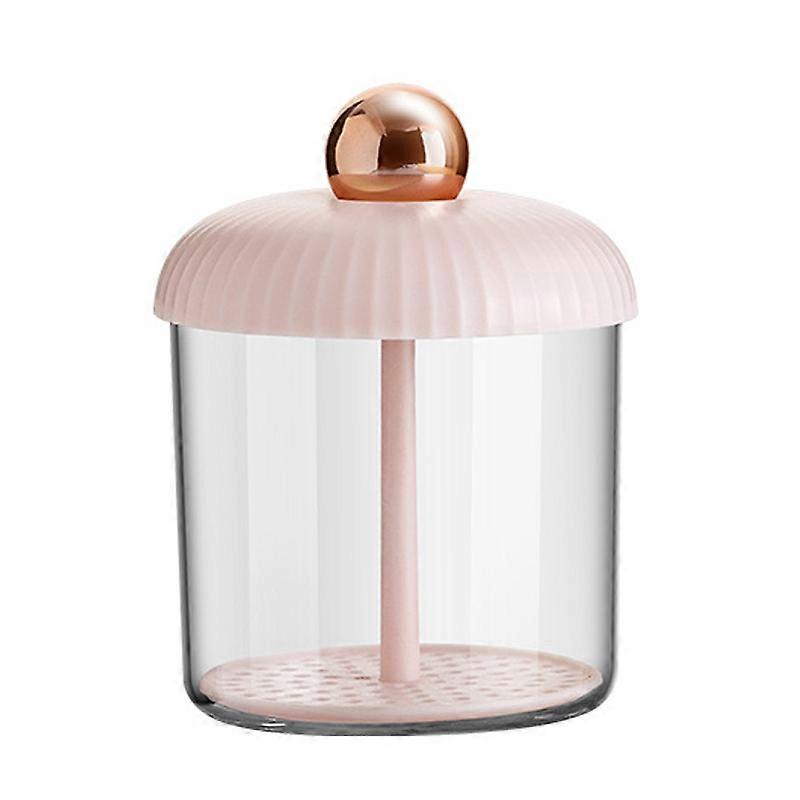 Face Foam Maker Portable Cleansing Foaming Cup Reusable Whip Bubble Maker for Travel Pink Gold