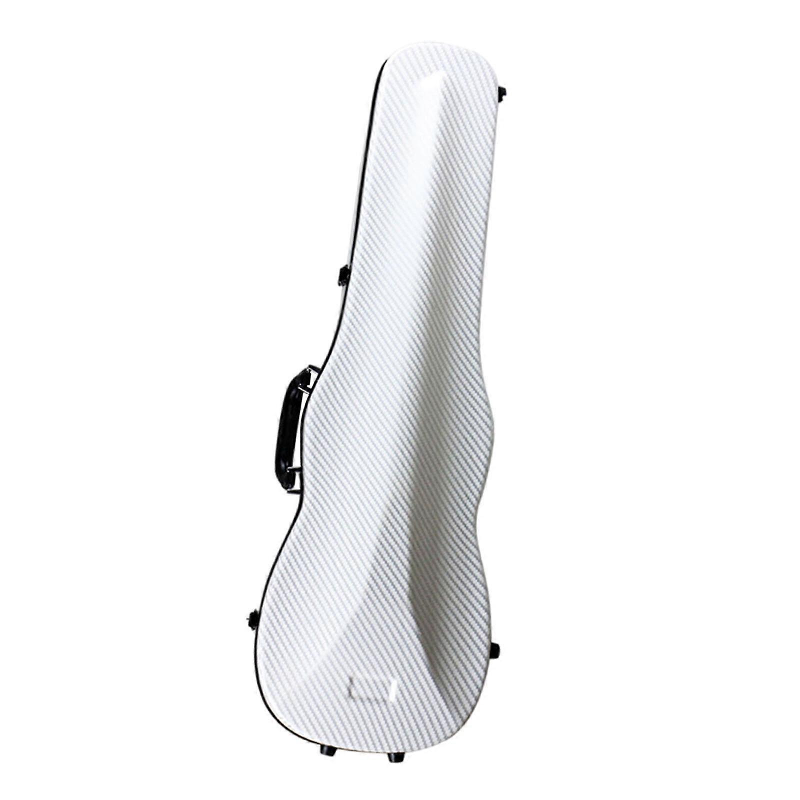 Violin Hard Case Carbon Fiber Violin Box για αρχάριους ερασιτέχνες παίκτες ταξιδιού λευκό