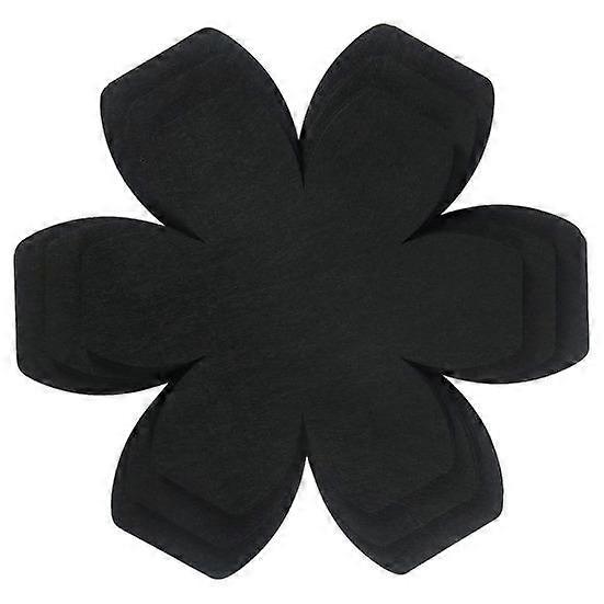 12Pcs/Set Pot Protectors Washable Stackable Scratch-proof Hexagon Flower Shape Pan Pads for Kitchen