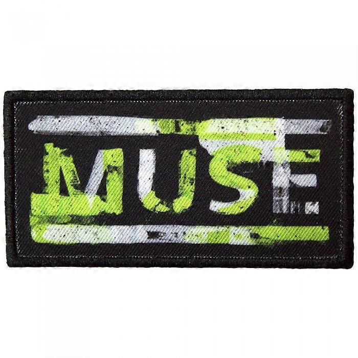 Muse Woven Distressed Logo Iron On Patch
