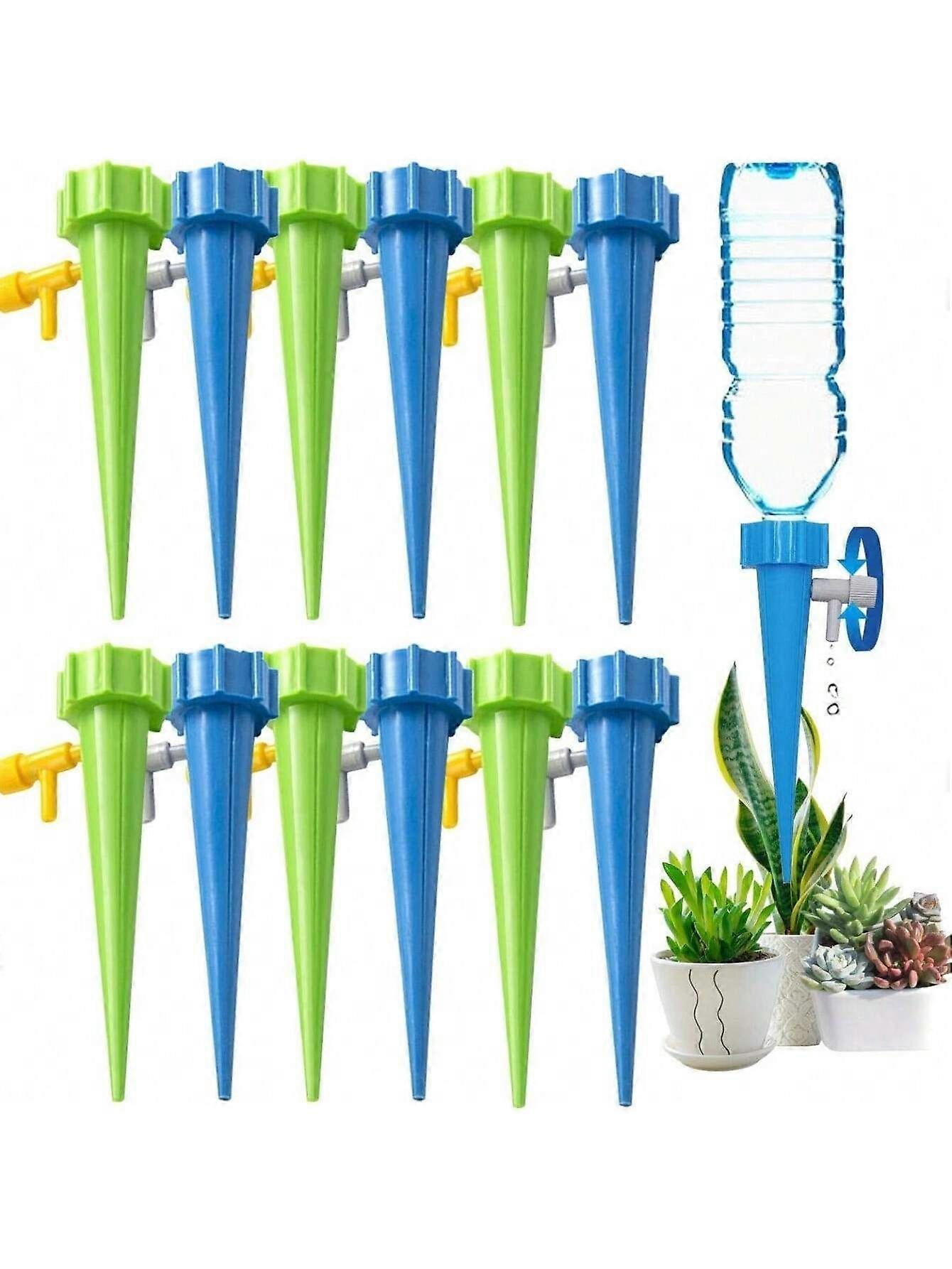 5/10pcs Self Watering Spikes: Automate Your Plant Watering With Adjustable Slow Release Control Valve Switch!