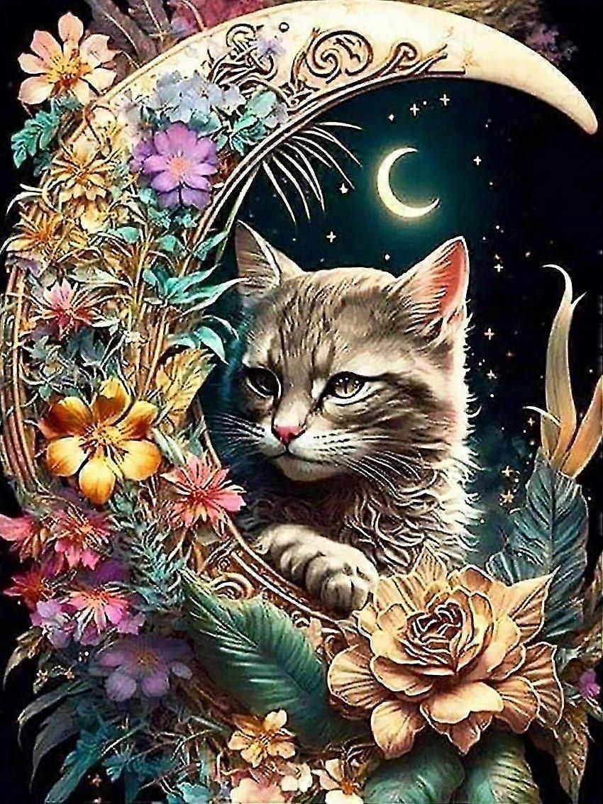 Painting Kits, Cat/hummingbird Art For Adults Kids, Diy 5d Art For Home Dcor