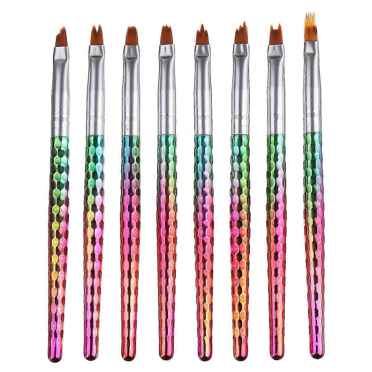 ネイルラインブラシセット - プロのグラデーションハンドル描画絵画UVジェルアクリルペンネイルアートツール