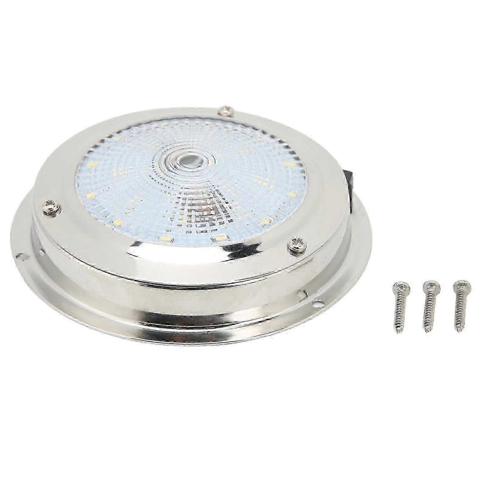 RVシーリングドームライトIP65防水316ステンレス鋼ハウジングDC12?24Vマリン礼儀ランプ