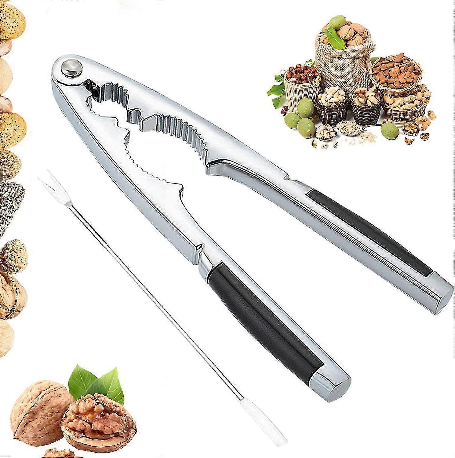 Nutcracker, Walnut Tongs, Stainless Steel Nut Cracker, Nut Nuts, Multifunctional Gift