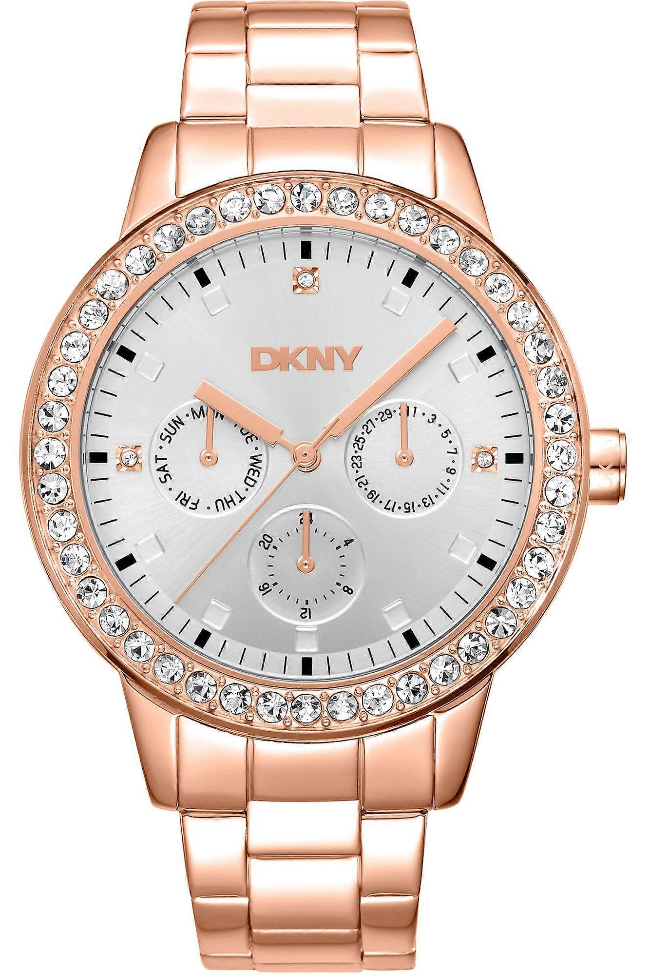 DKNY Parsons Multi Glitz DK1L055M0065 - Stainless Steel Female Quartz Multi-function