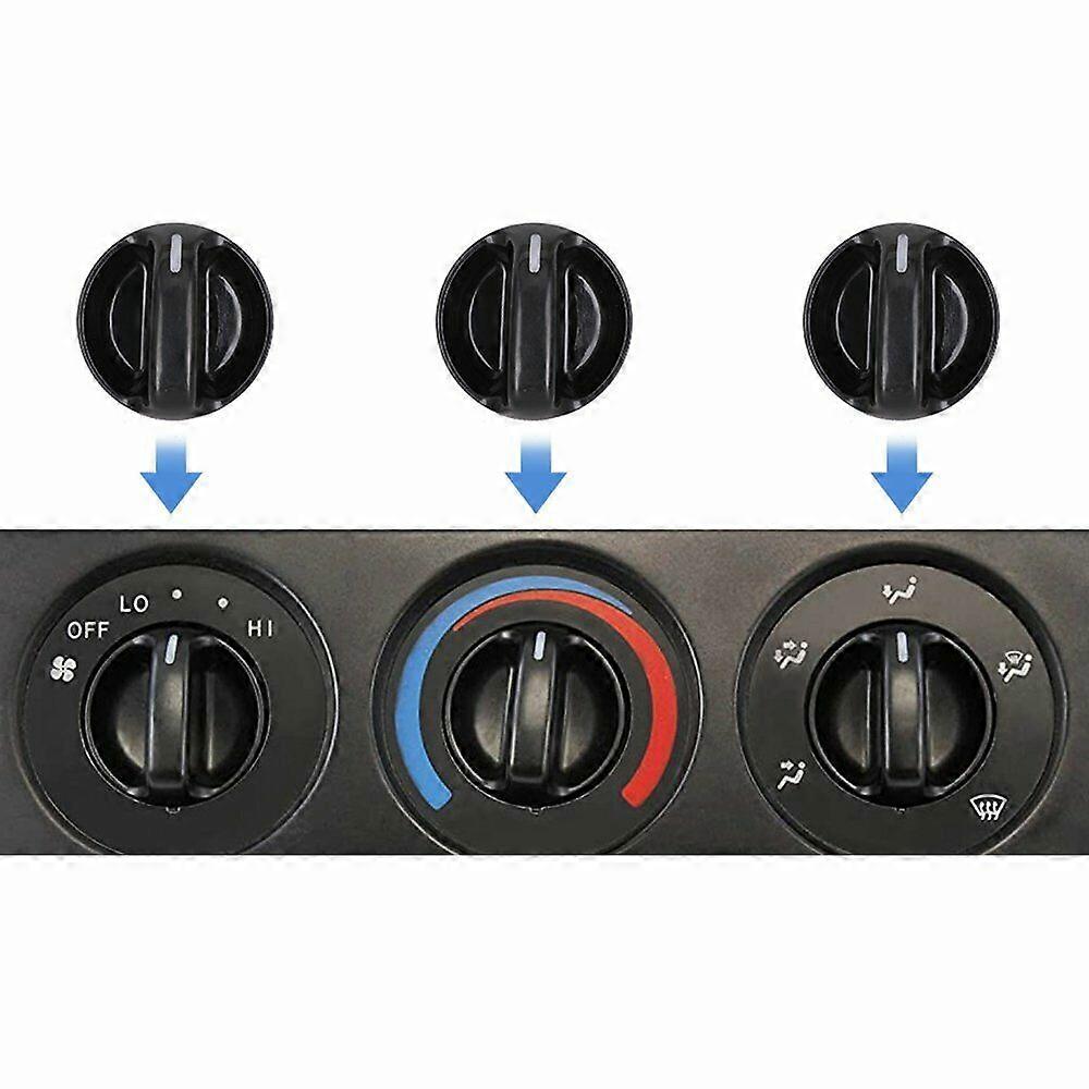 3PCS Toyota Tundra 2000-06 Heater A/C Fan Control Dials Knobs