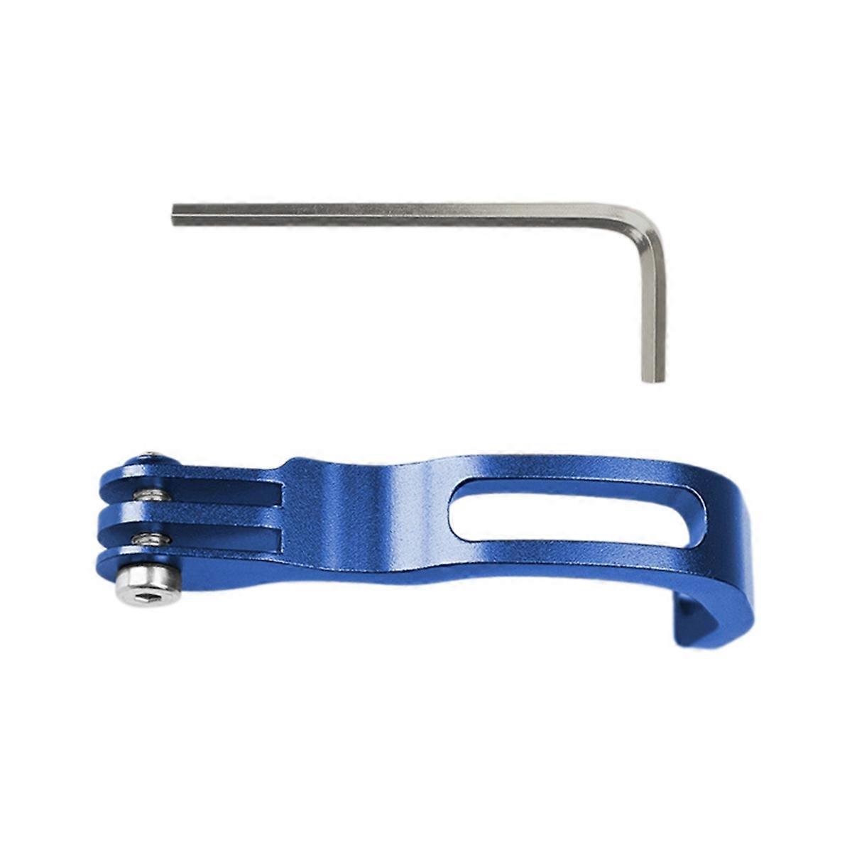 Folding Bicycle Front Fork Lamp Bracket Bicycle Lamp Extension Bracket Aluminum Alloy Extension Fittings Blue