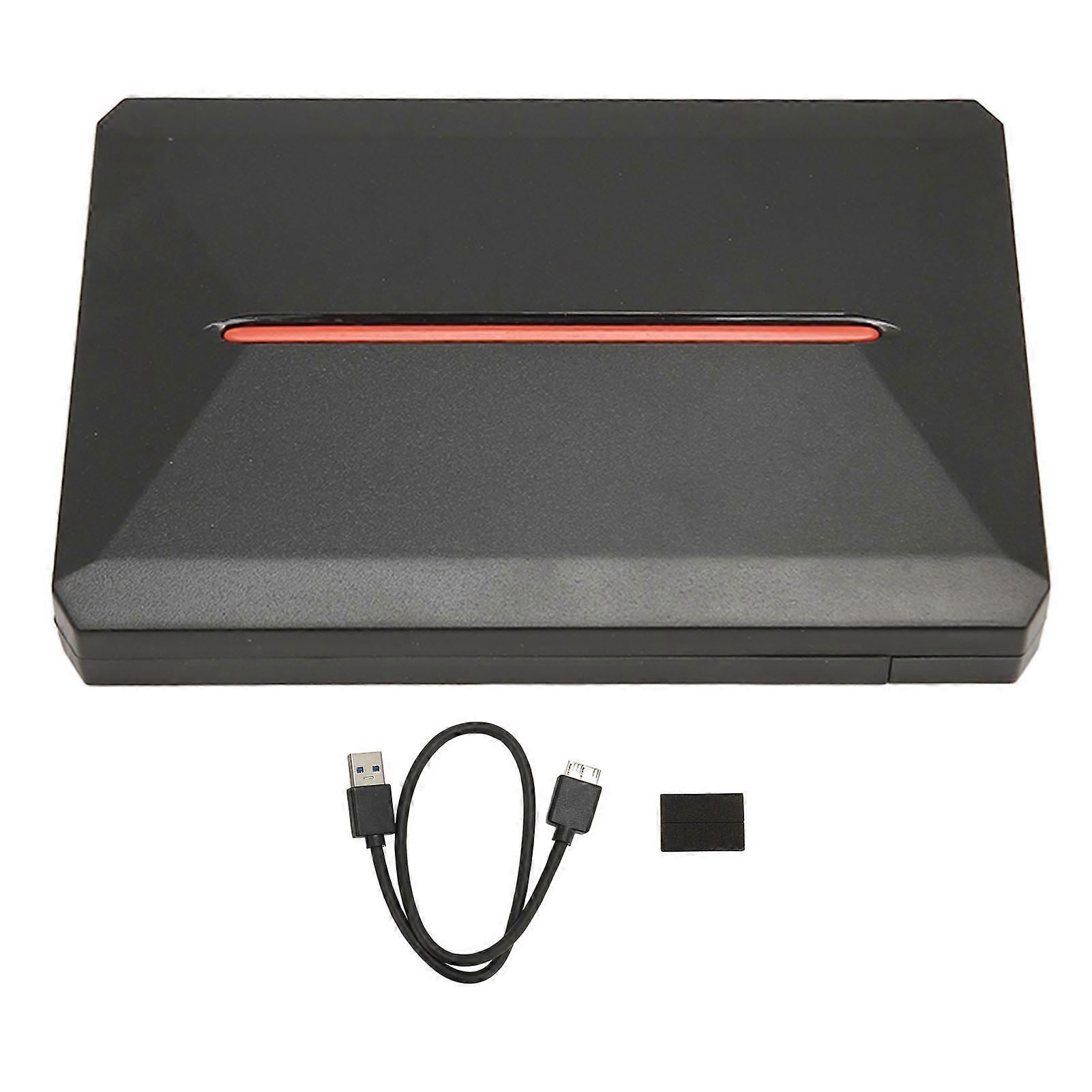 2.5 inch SATA 5Gbps USB 3.0 to SATA 2TB External Hard Drive Enclosure for 7mm to 9.5mm SATA I/II/III SSD Hard Drives (HDD not included).