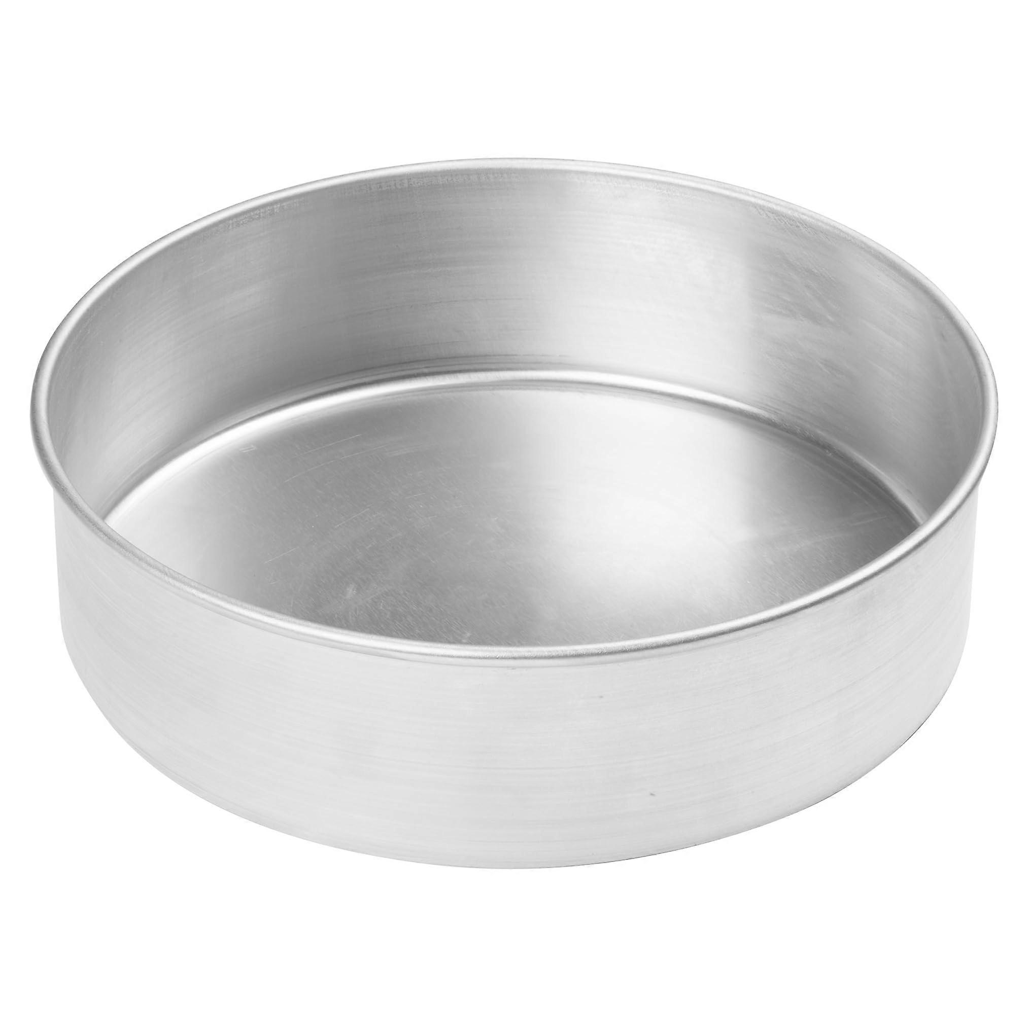 10" x 3" Heavy Duty Round Aluminum Cake Pan for Baking, Professional Grade Bakeware, Durable and Non-Stick Design