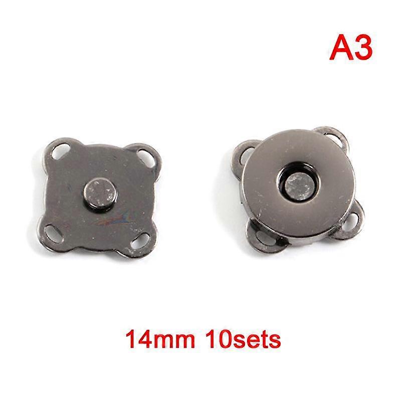 10 Sets 14 Mm/18 Mm Metal Magnetic Buttons Bags Plum Blossom Magnetic Automatic Adsorption Buckle Diy Clothes Snaps Wallet Buttons