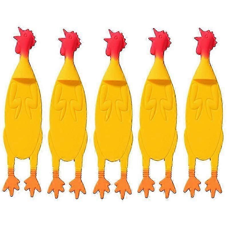 5pcs Writer Bookmark Chicken Bookmarks Student Bookmark Silicone Bookmark Reader Bookmark