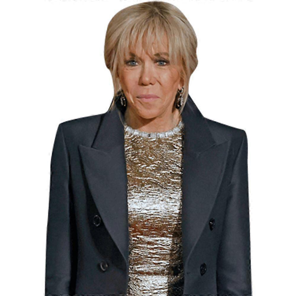 Brigitte Macron (Silver Dress) Half Body Buddy Cutout